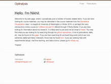 Tablet Screenshot of nikhilgopal.com